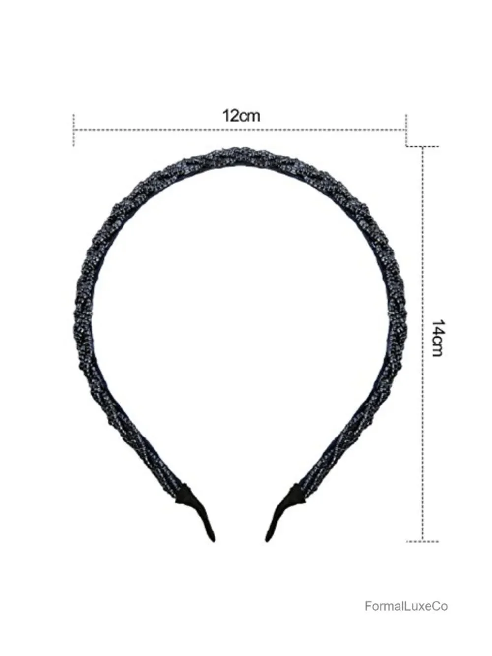 6 Crystal Beaded Headbands Women Hair Accessories Set Party